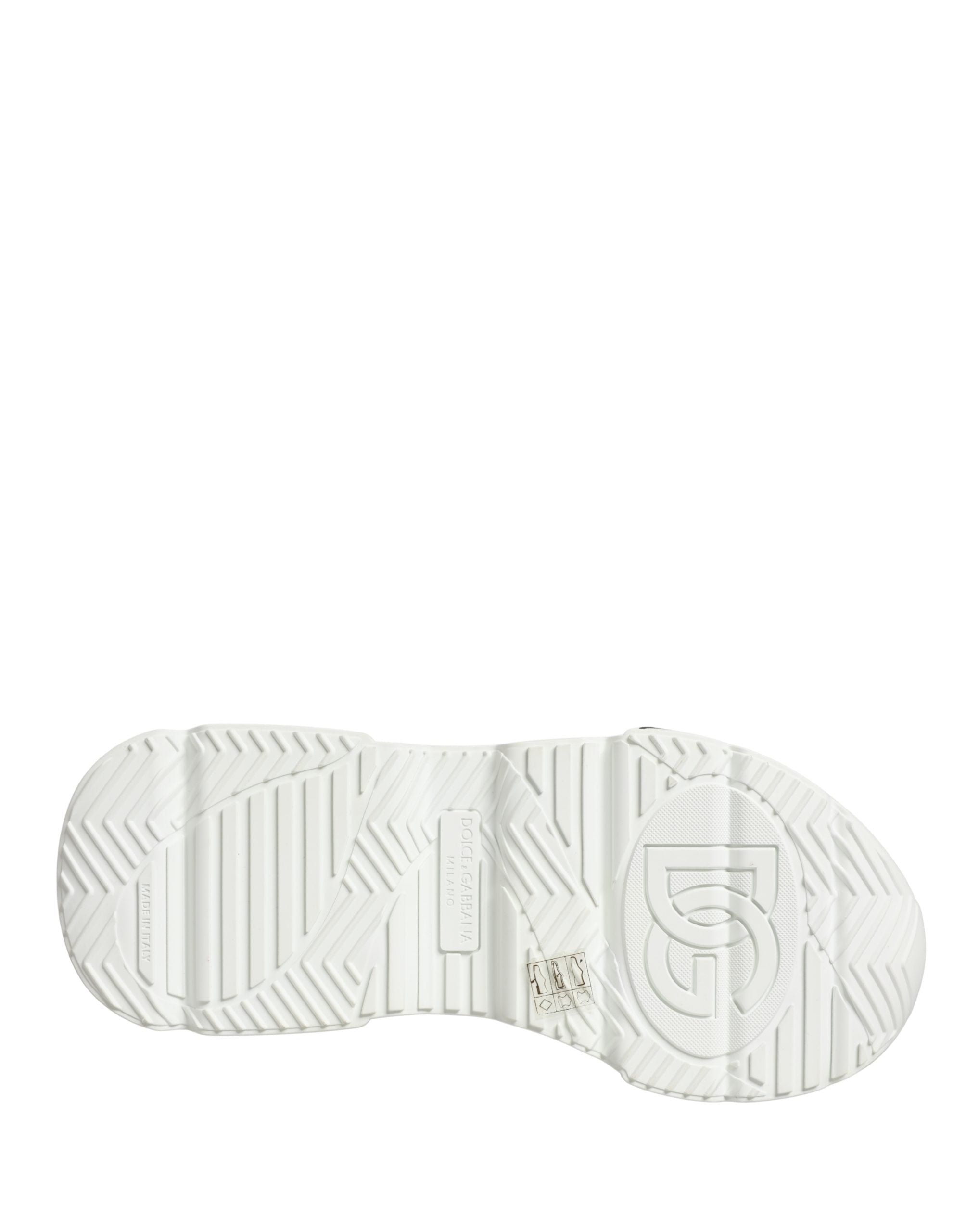 Dolce & Gabbana White Daymaster Graffiti Low Top Sneakers Shoes Dolce & Gabbana