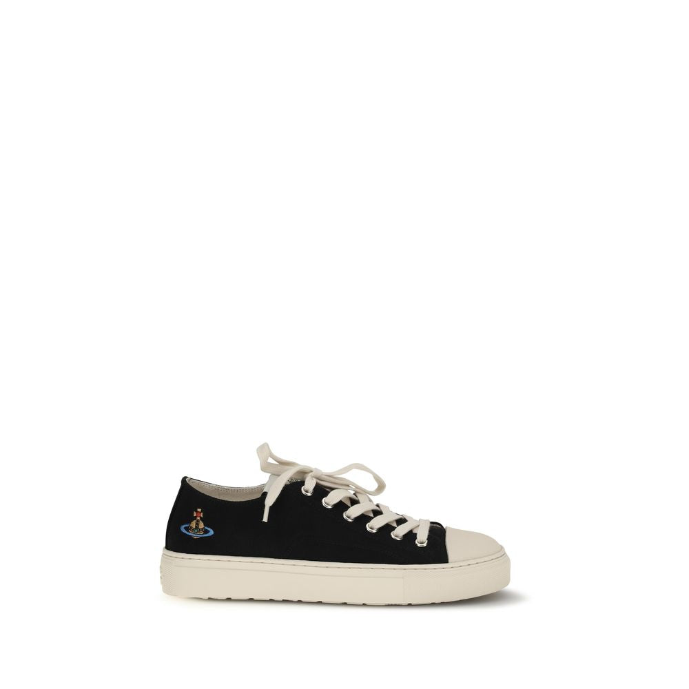 Vivienne Westwood Black Fabric Low Top Sneakers Vivienne Westwood