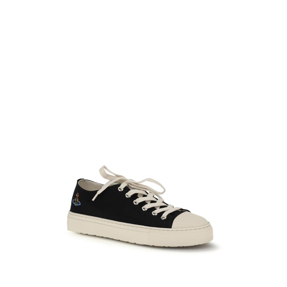 Vivienne Westwood Black Fabric Low Top Sneakers Vivienne Westwood