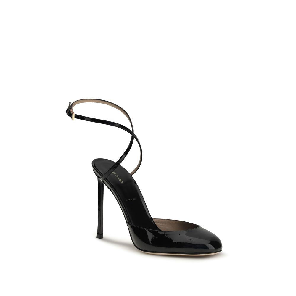 Tom Ford Black Calf Leather Bos Taurus High Heel Pumps Tom Ford