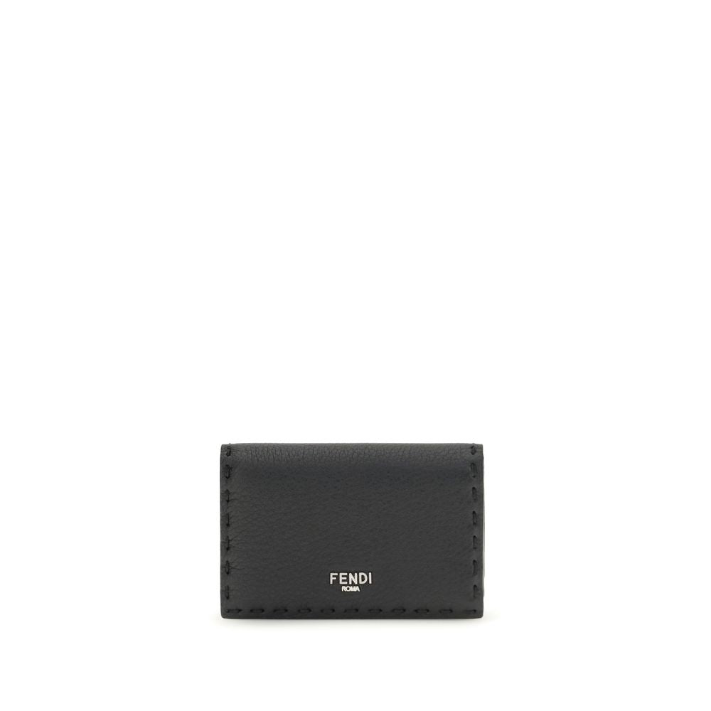 Fendi Black Calf Leather Bos Taurus Wallet Fendi