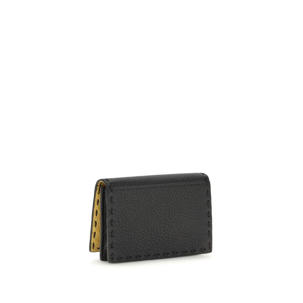 Fendi Black Calf Leather Bos Taurus Wallet Fendi