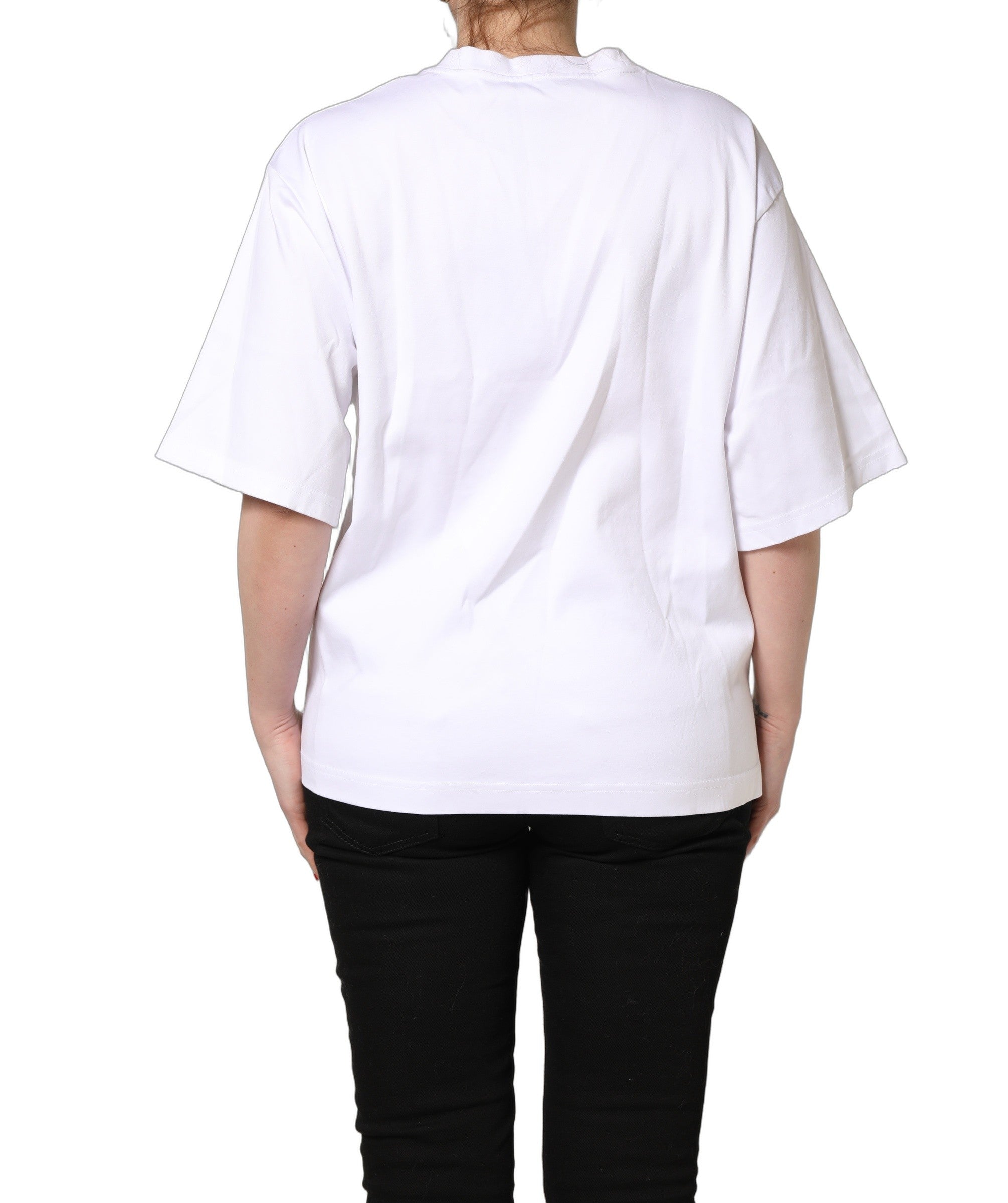 Dolce & Gabbana White I'm A Super Model Fan Print Jersey T-shirt Dolce & Gabbana