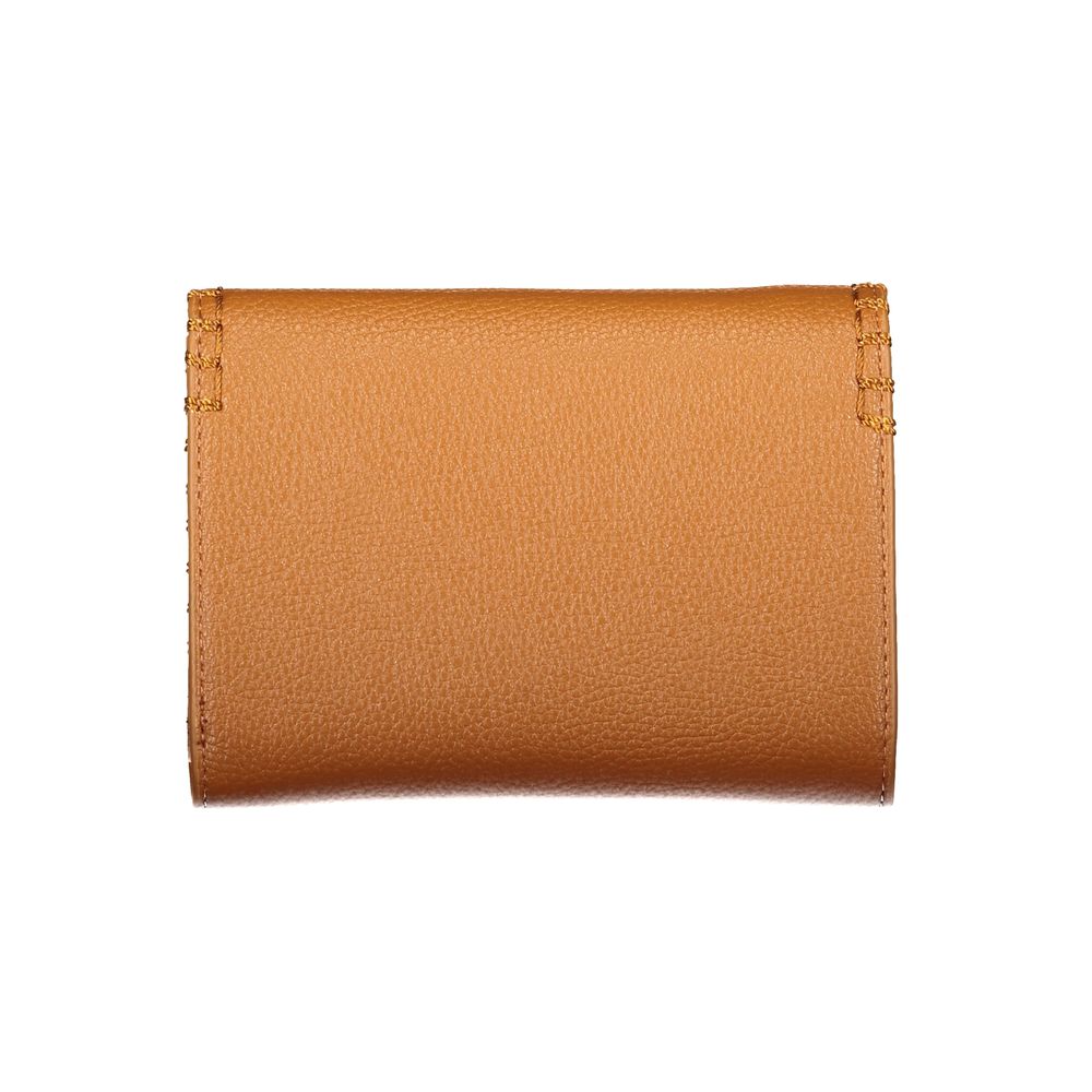 Mario Valentino Brown Polyurethane Womens Wallet Mario Valentino