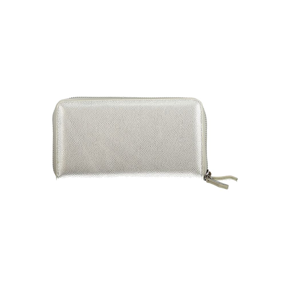 Mario Valentino Silver Polyurethane Womens Wallet Mario Valentino