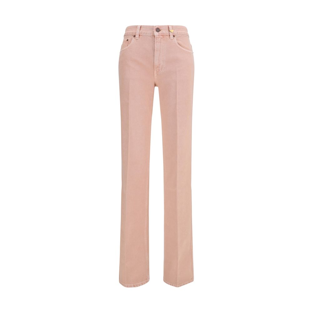 Chloé Multicolor Cotton Straight-Leg Jeans Chloé