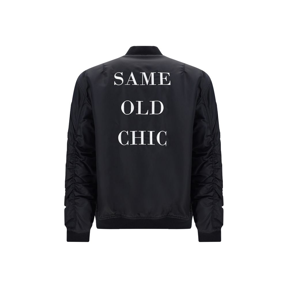 Moschino Black Polyamide Bomber Moschino