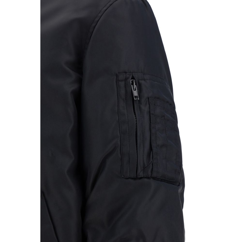 Moschino Black Polyamide Bomber Moschino