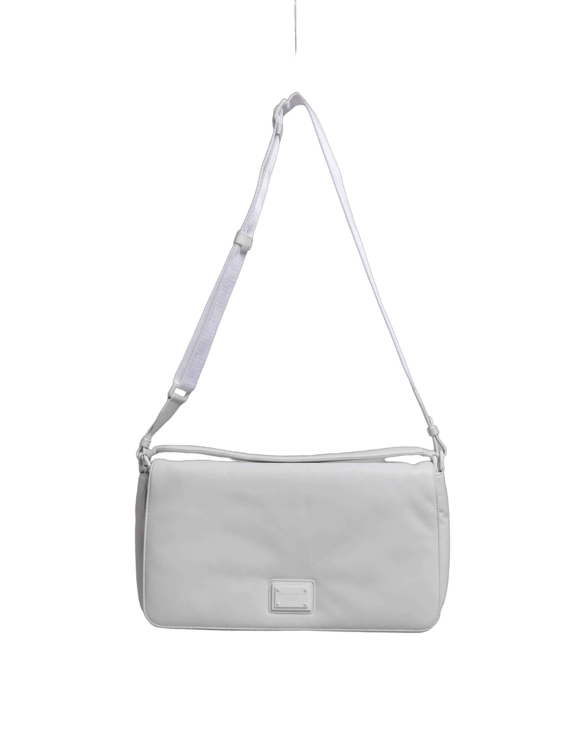 Dolce & Gabbana White Logo Plaque Crossbody Shoulder Borse Women Bag Dolce & Gabbana
