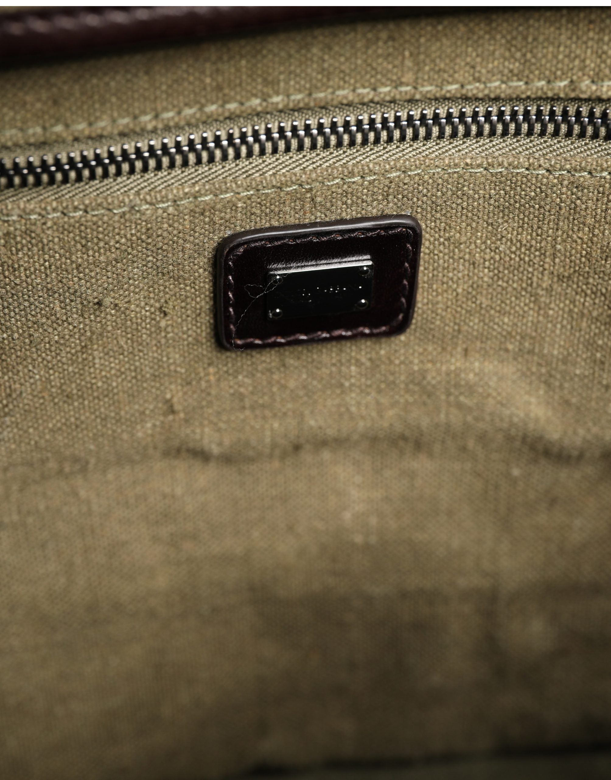 Dolce & Gabbana Military Green Two Tone Tote Duffel Shoulder Borse Bag Dolce & Gabbana