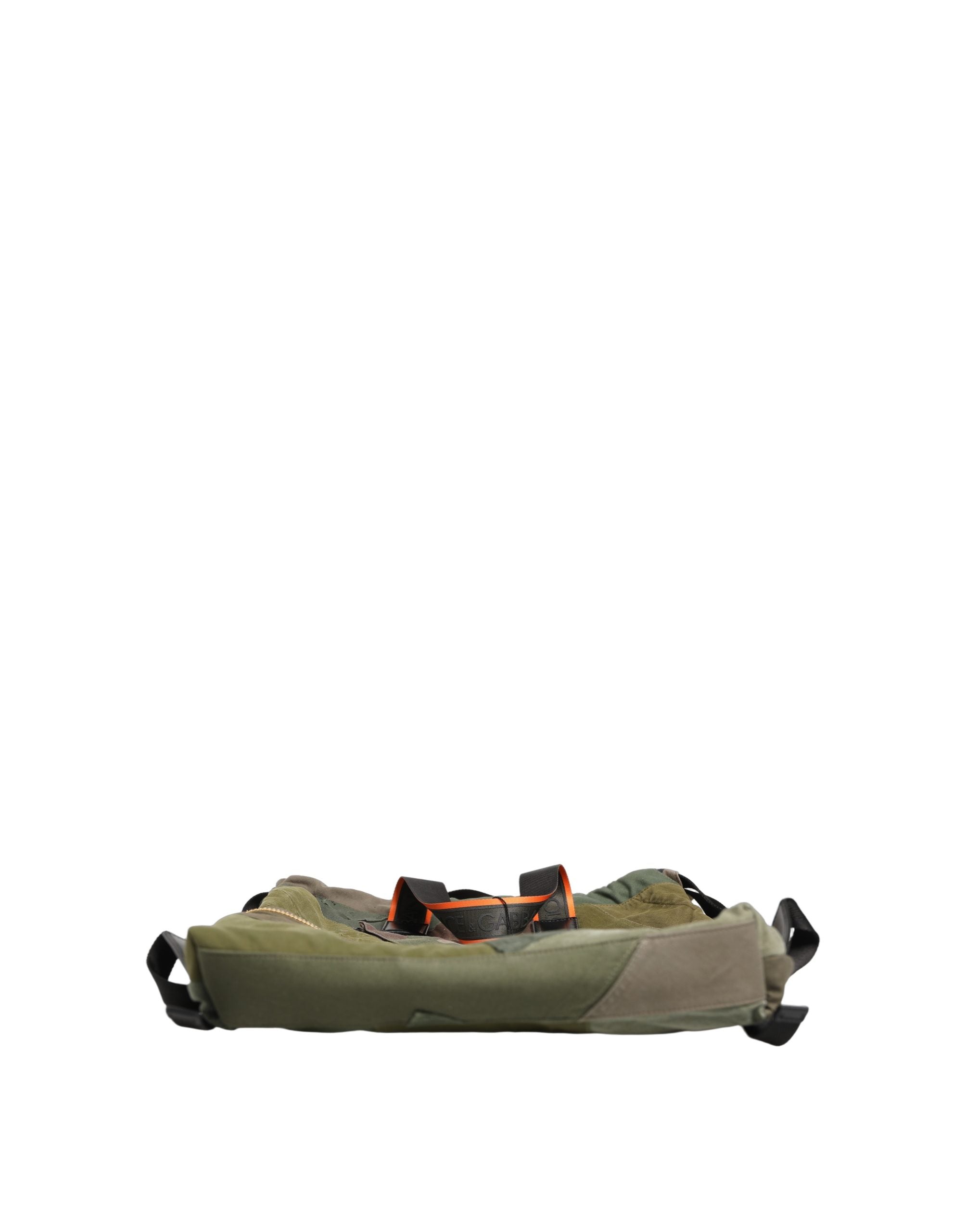 Dolce & Gabbana Military Green Patchwork Rucksack Backpack Borse Men Bag Dolce & Gabbana