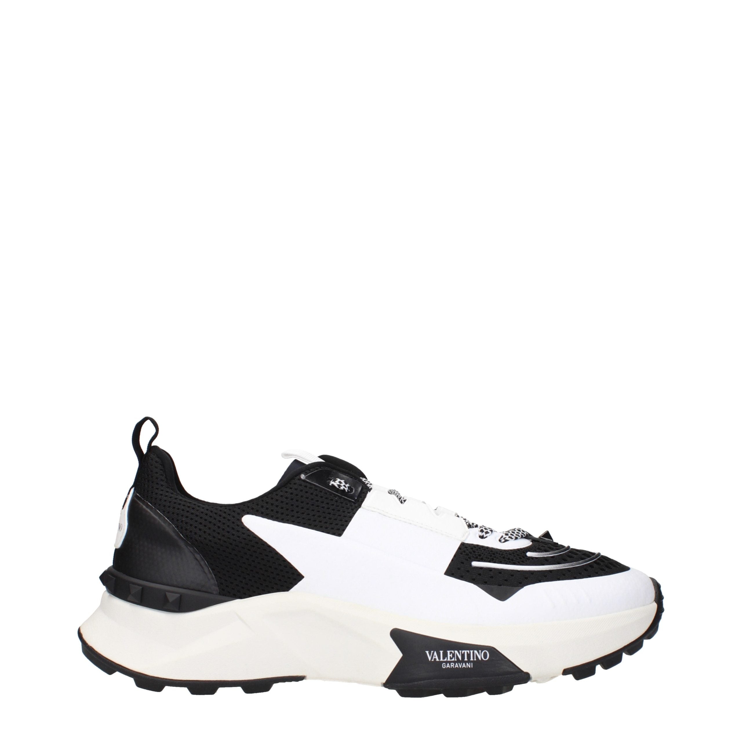 Valentino Garavani Black Fabric Athletic Sneakers Valentino Garavani