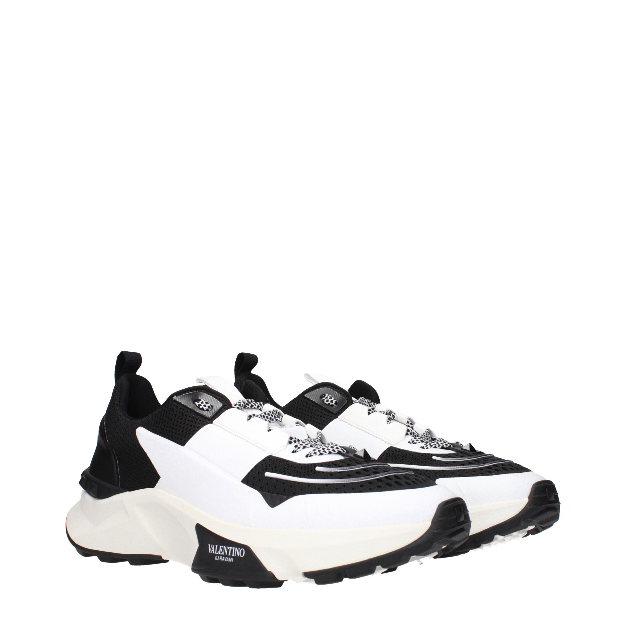 Valentino Garavani Black Fabric Athletic Sneakers Valentino Garavani