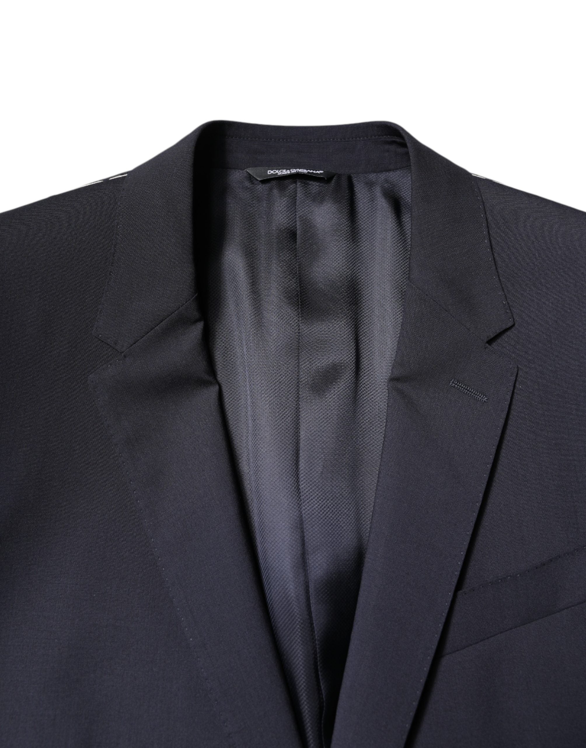 Dolce & Gabbana Blazer MARTINI Dark Blue Wool SingleBreasted Blazer Dolce & Gabbana