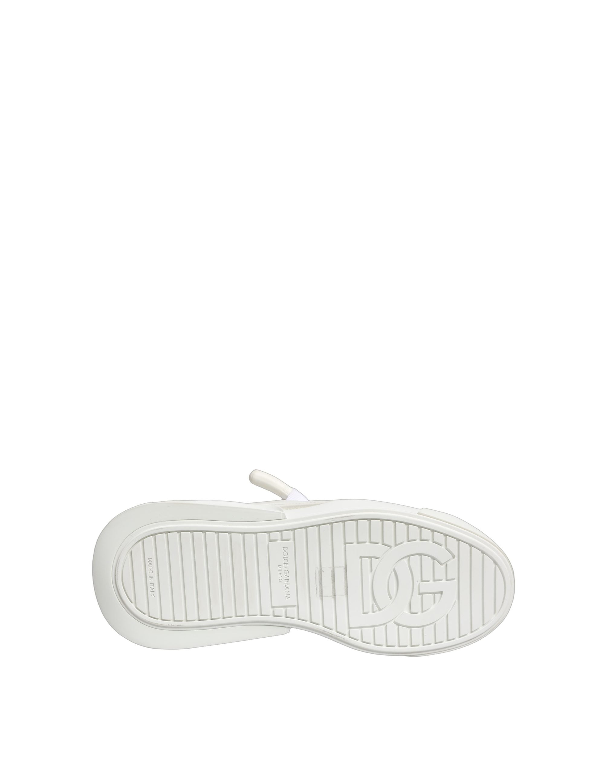 Dolce & Gabbana White Calfskin Leather Low Top Sneakers Shoes Dolce & Gabbana
