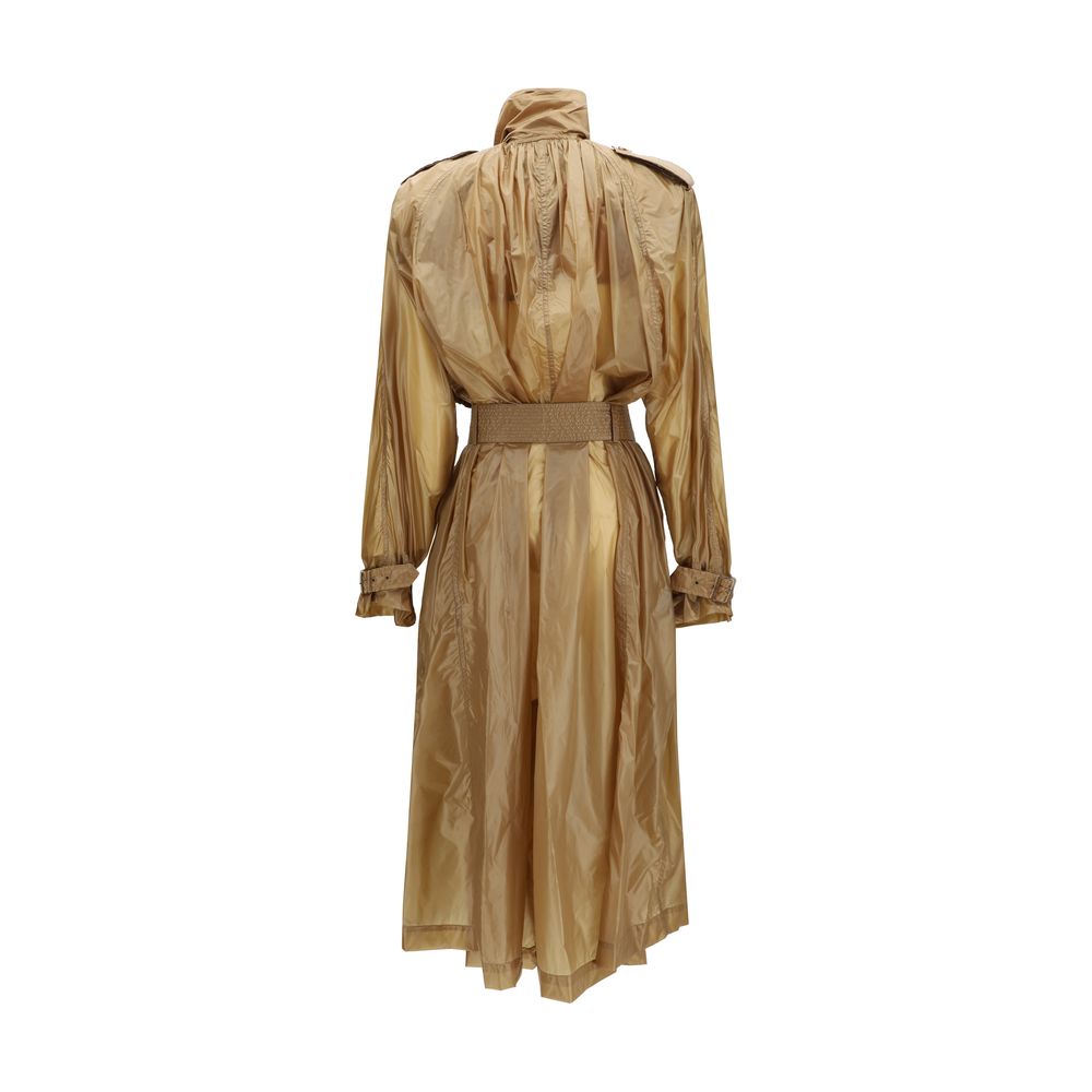 Saint Laurent Beige Polyamide Trench Coat Saint Laurent