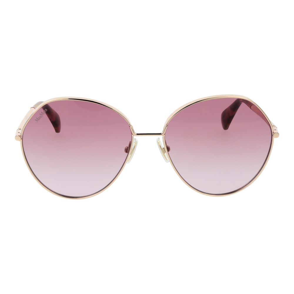 Max Mara Rose Gold Metal Sunglasses Max Mara