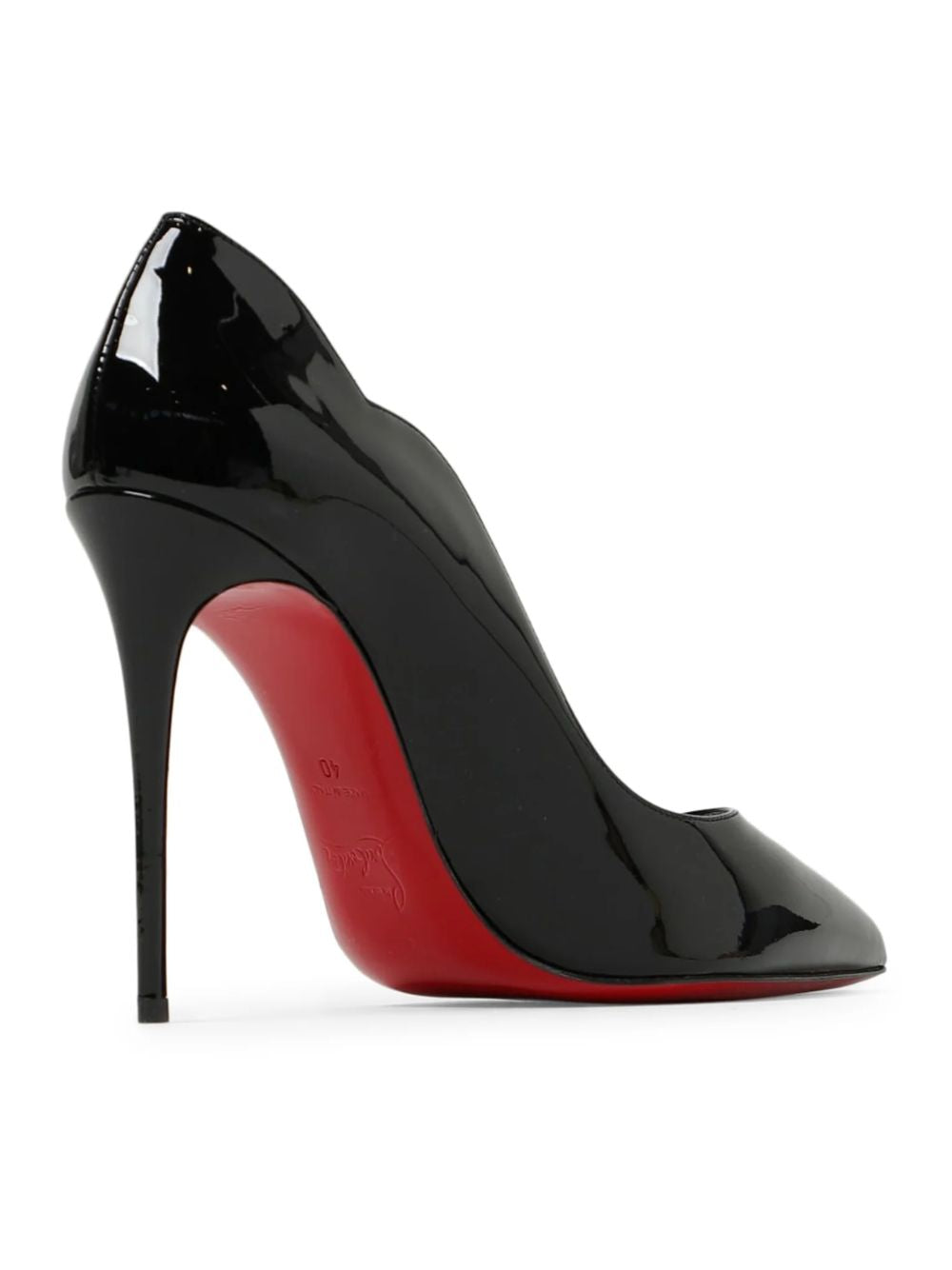 Christian Louboutin Black Patent Leather Hot Chick Pumps 100 Christian Louboutin