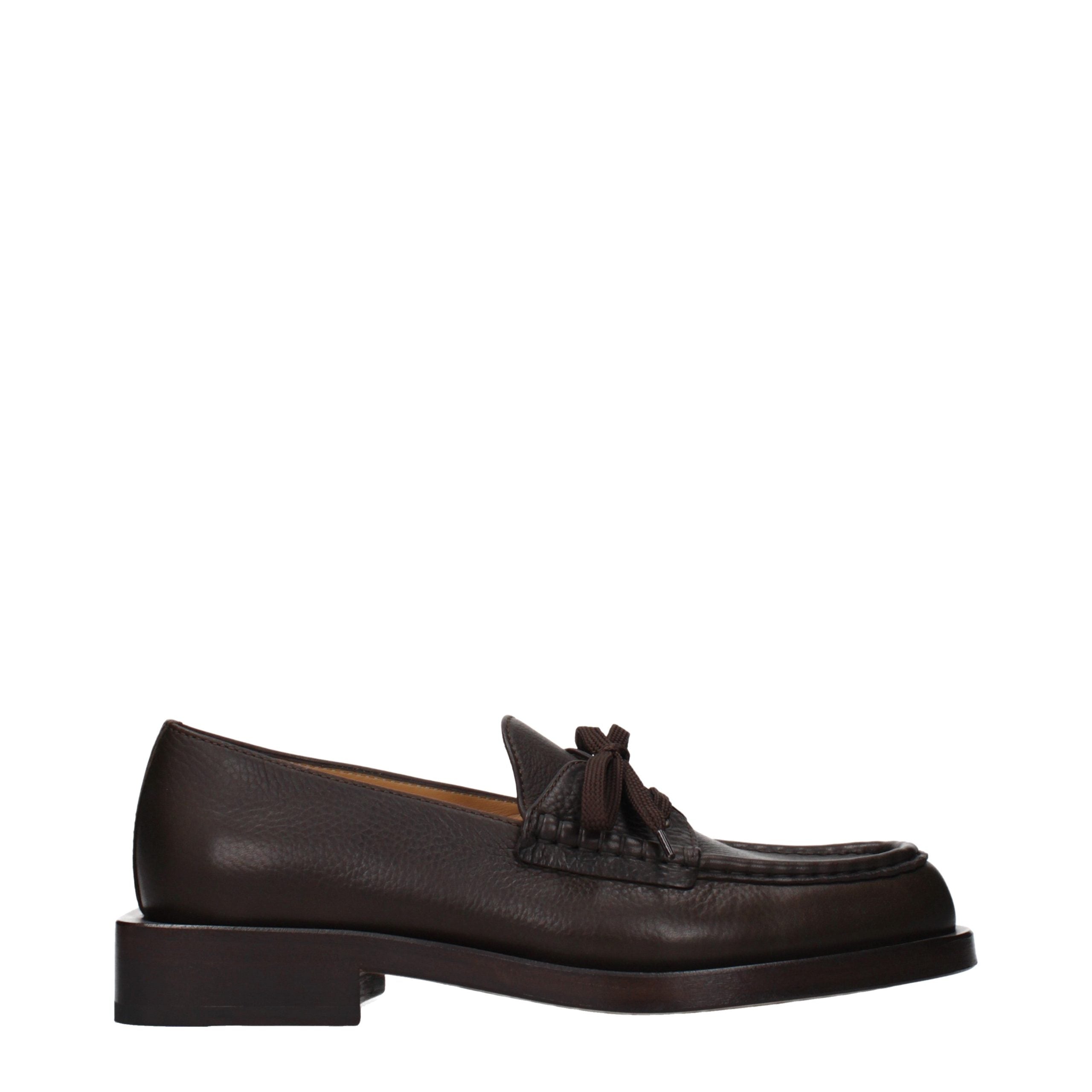 Jacquemus Brown Leather Slip-On Loafers Jacquemus