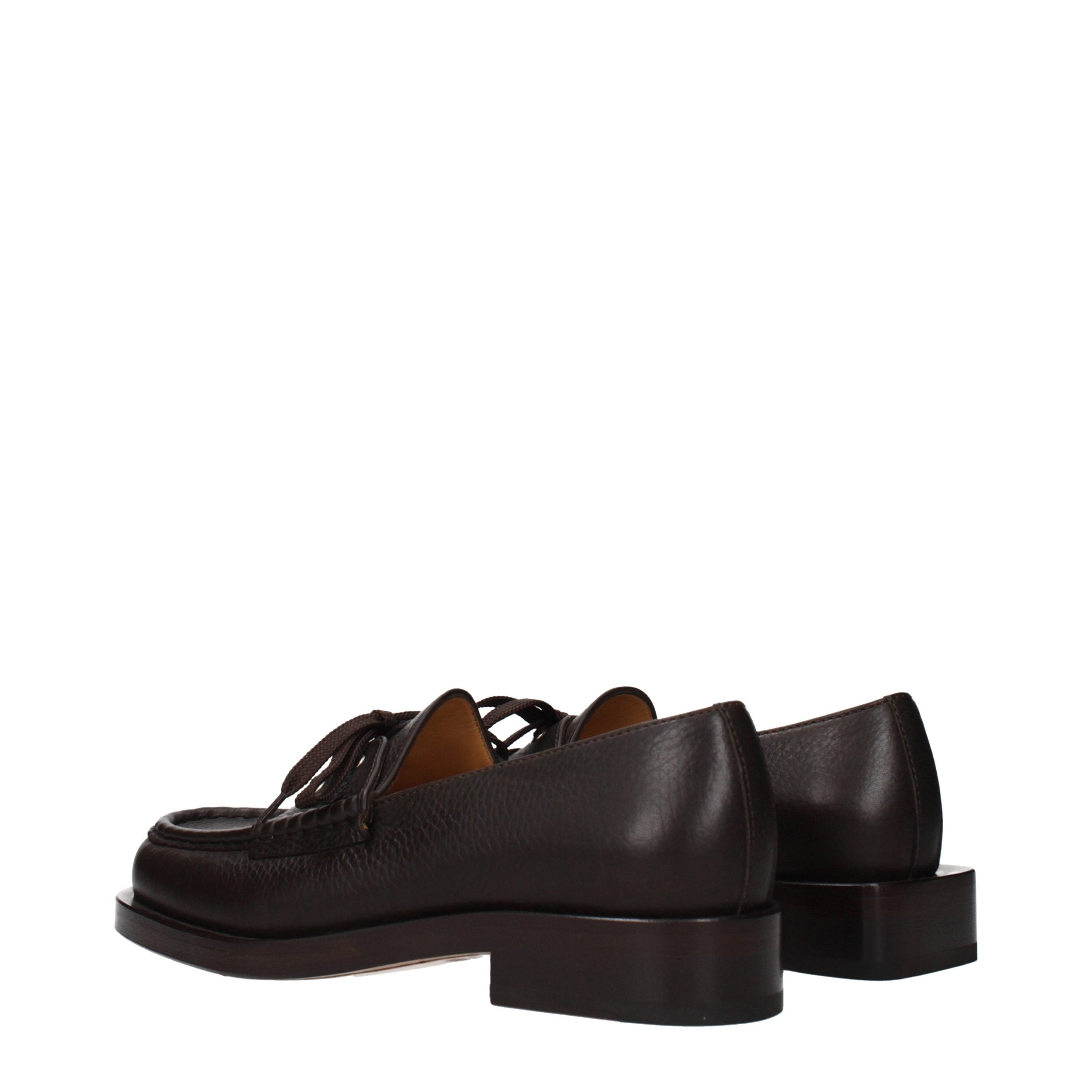 Jacquemus Brown Leather Slip-On Loafers Jacquemus