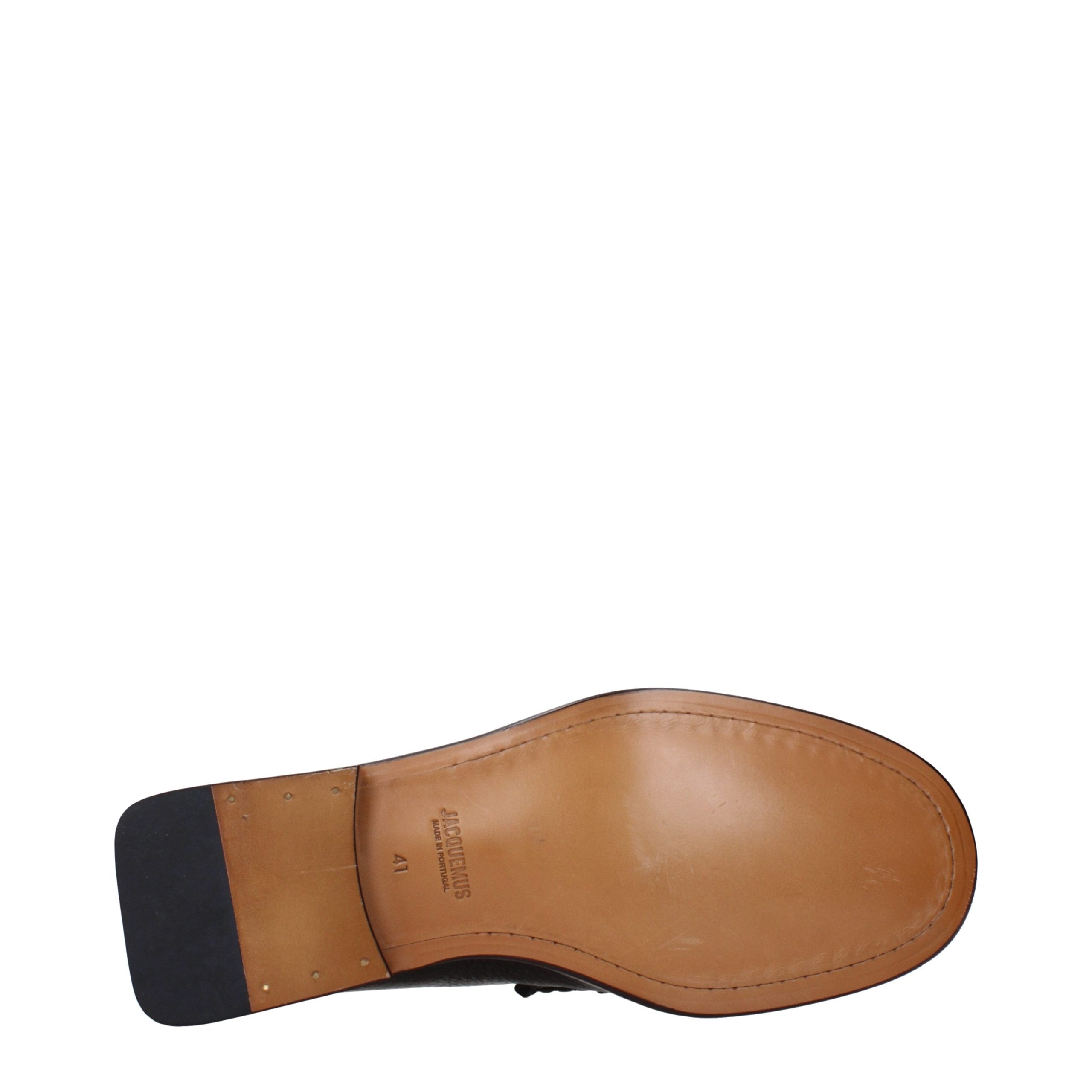 Jacquemus Brown Leather Slip-On Loafers Jacquemus