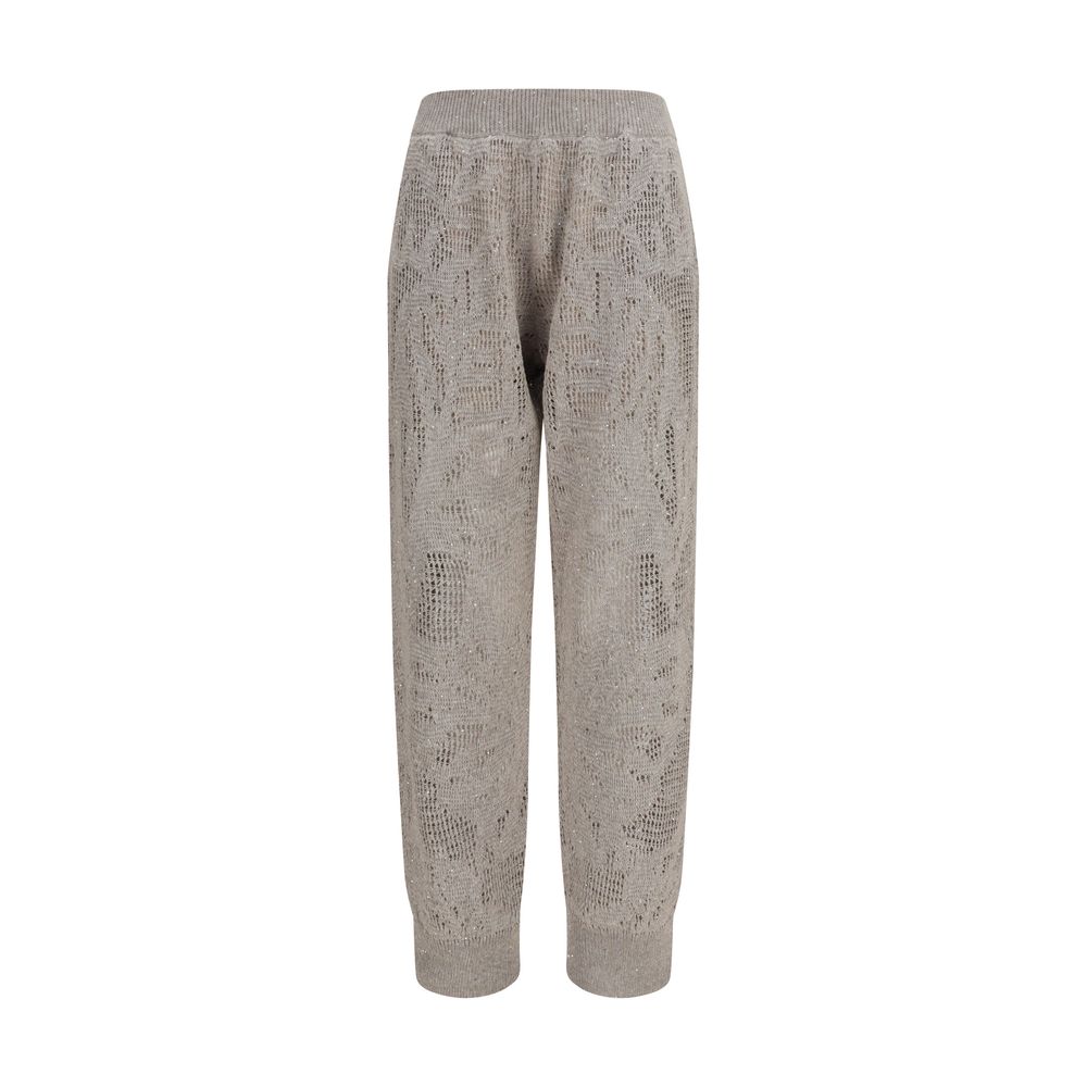 Brunello Cucinelli Beige Linen Casual Pants Brunello Cucinelli