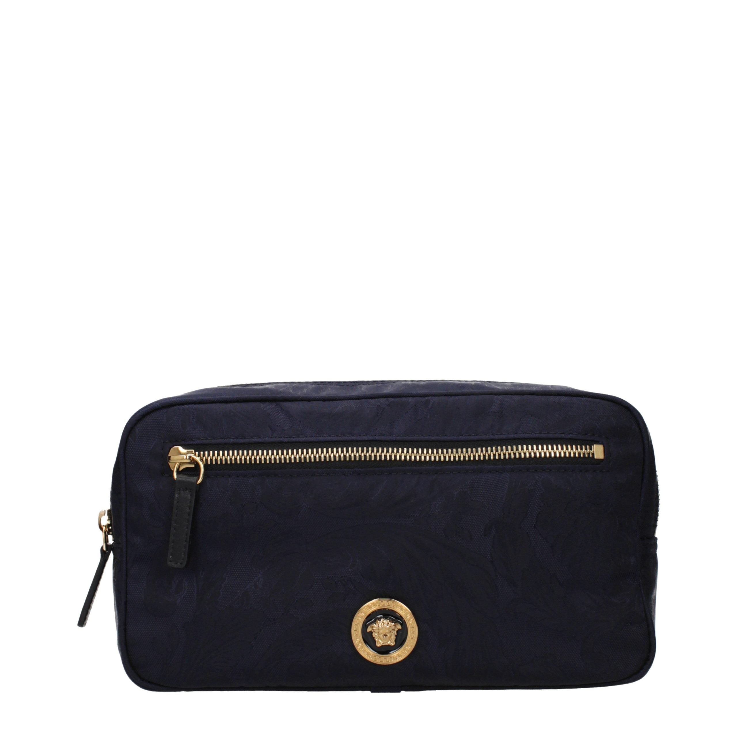 Versace Blue Fabric Backpack Versace