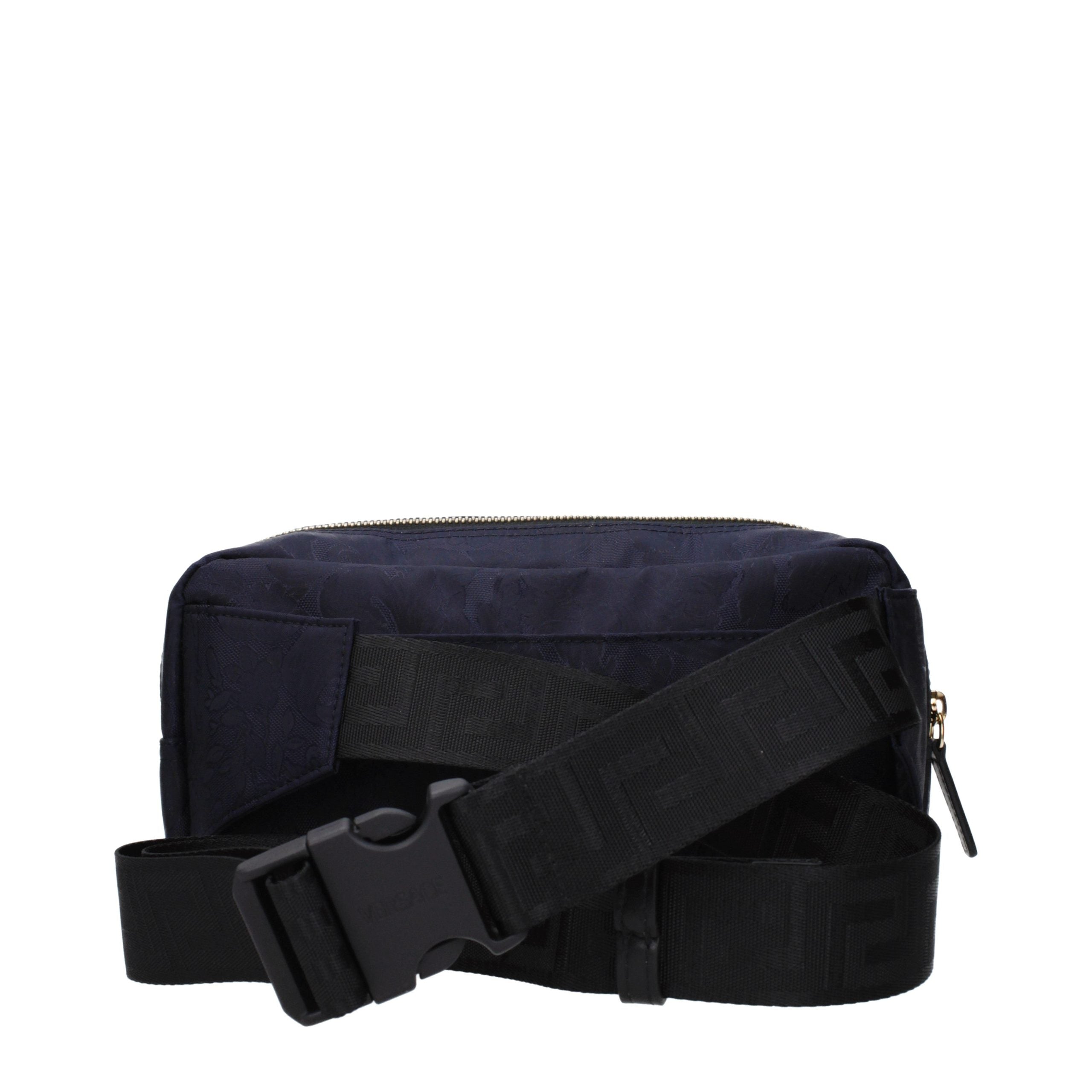 Versace Blue Fabric Backpack Versace