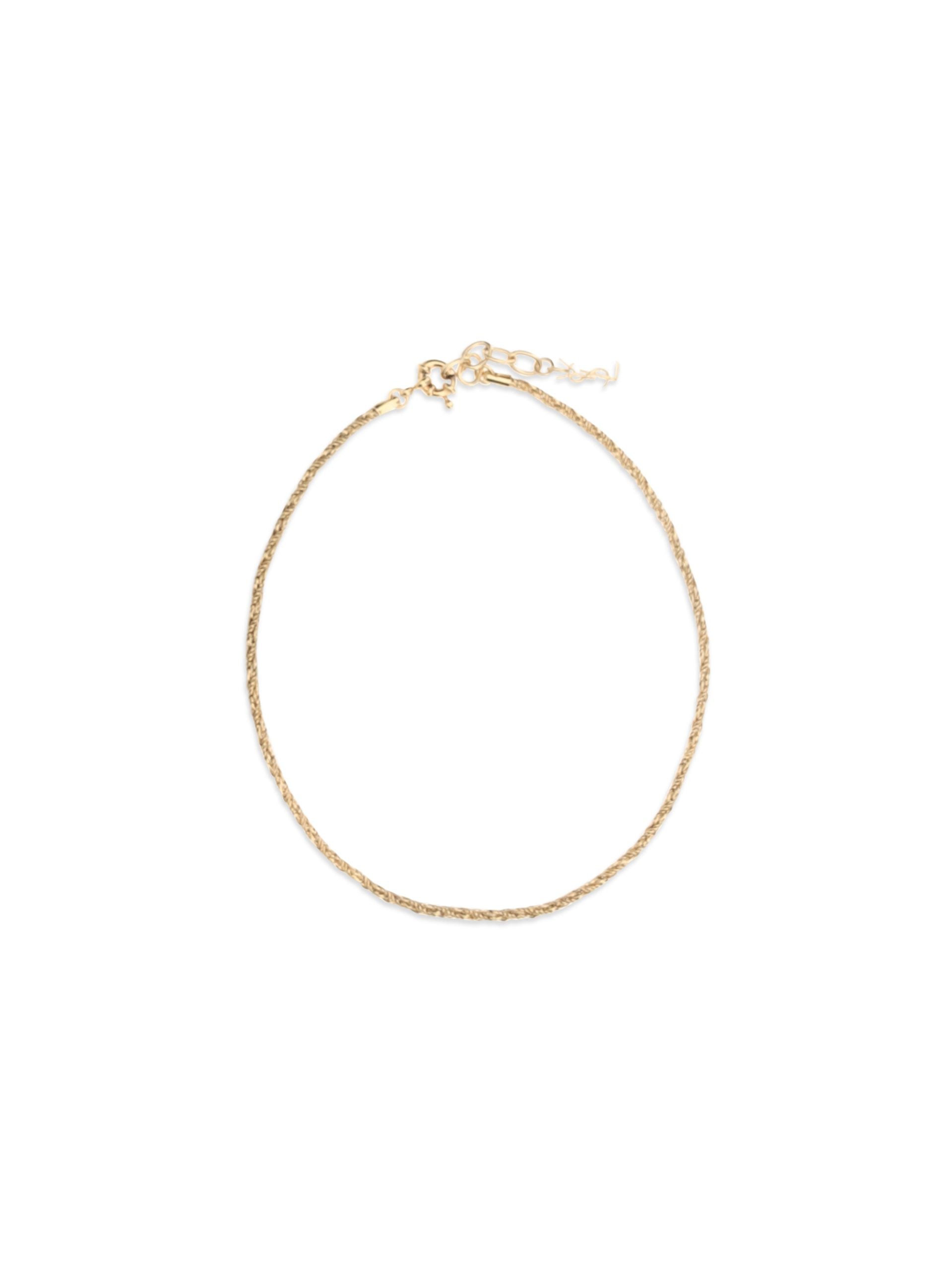 Saint Laurent Gold Brass Necklace Saint Laurent