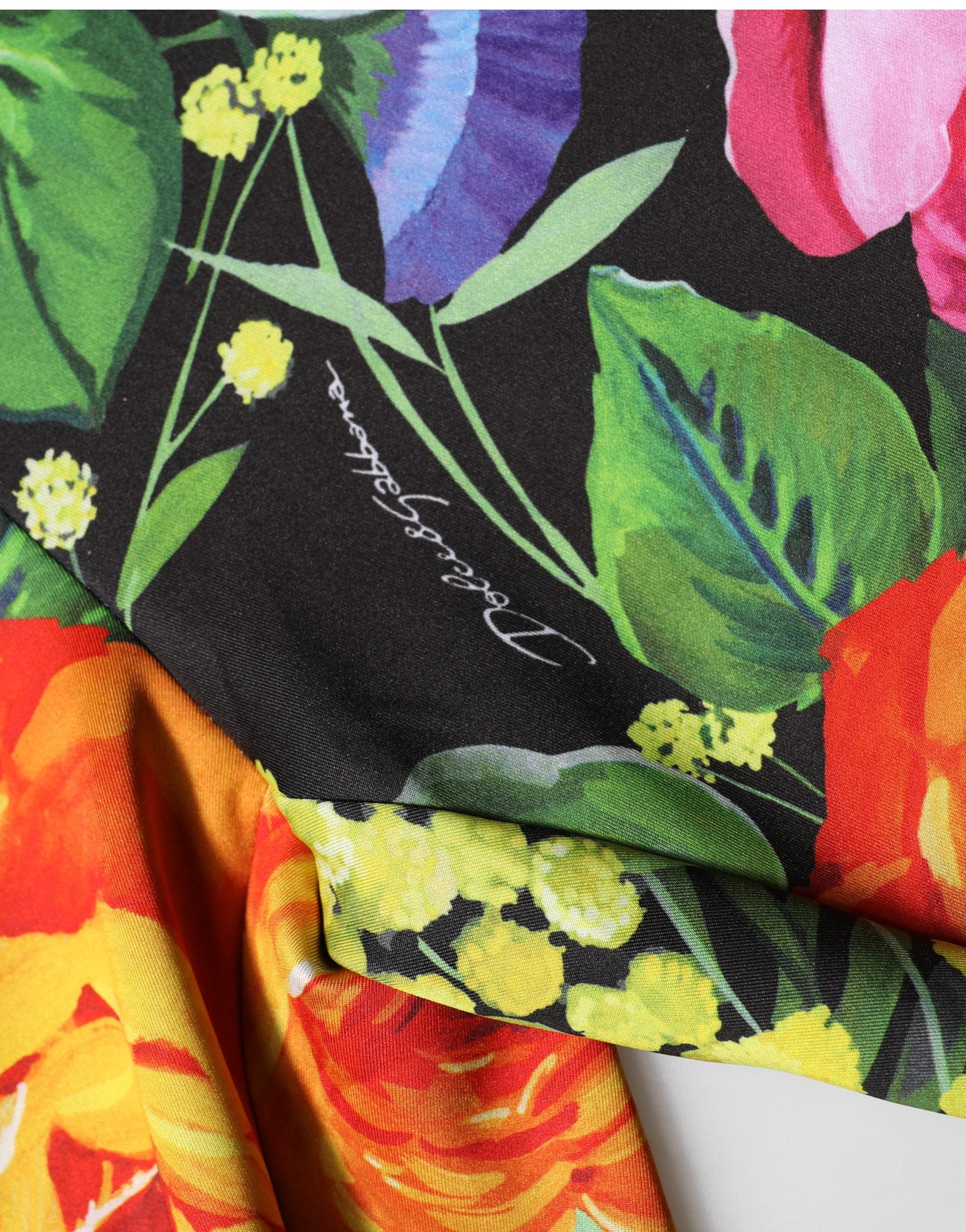 Dolce & Gabbana Multicolor Floral Stretch Jersey Leggings Pants Dolce & Gabbana