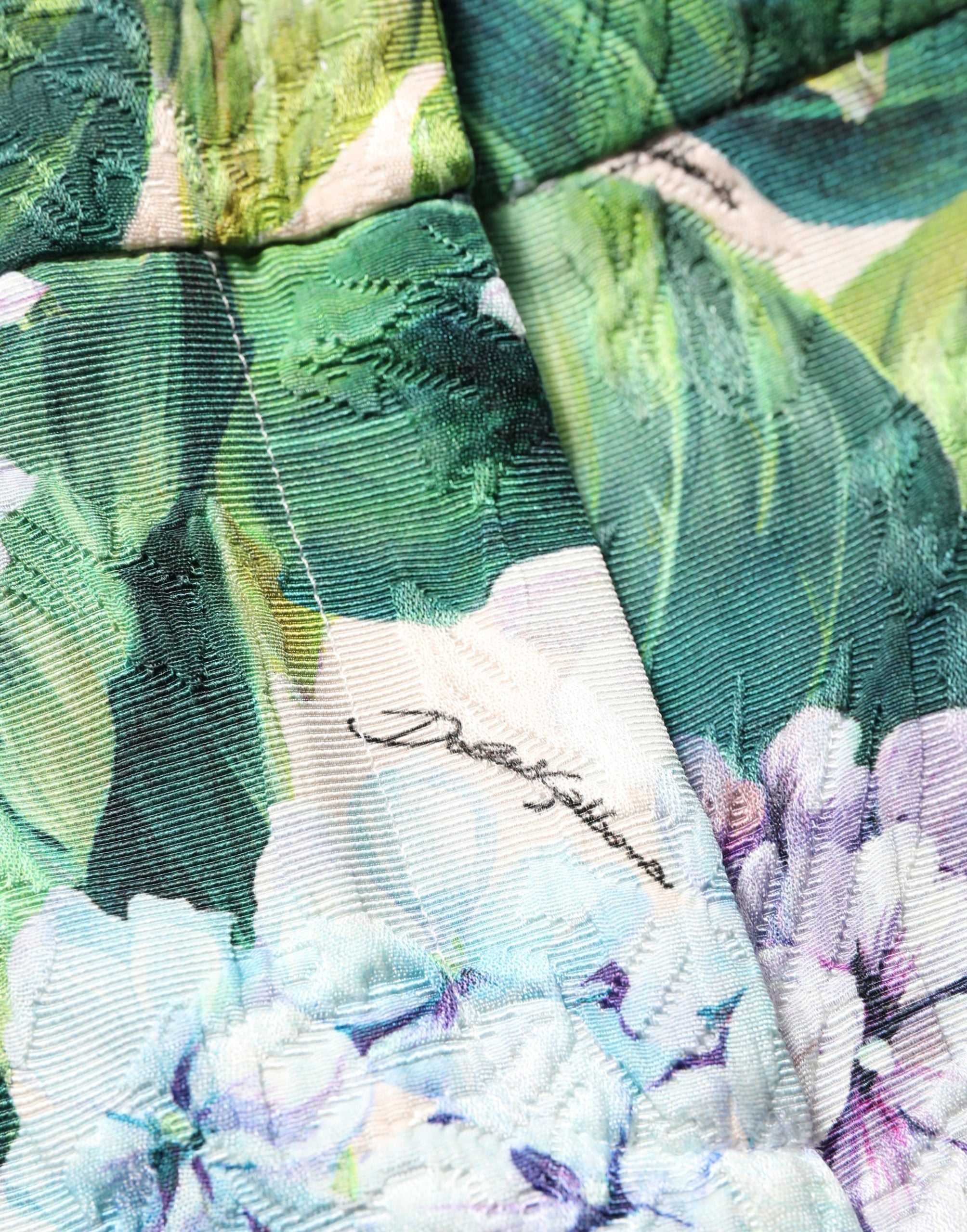 Dolce & Gabbana Multicolor Floral Print Tapered Trouser Pants Dolce & Gabbana