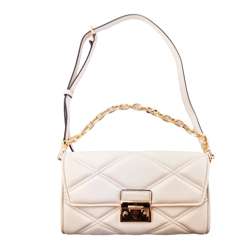 Michael Kors Beige Leather Shoulder Bag Michael Kors