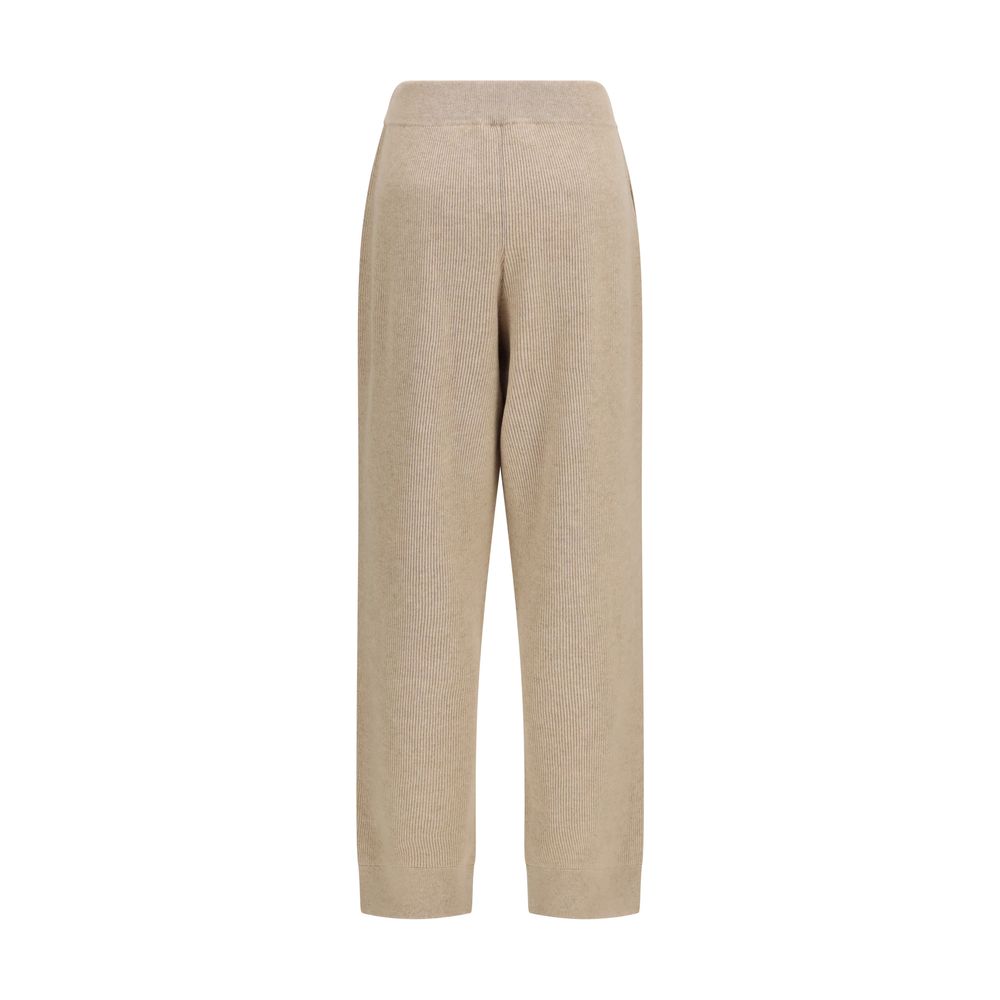 Brunello Cucinelli Beige Cashmere Casual Pants Brunello Cucinelli