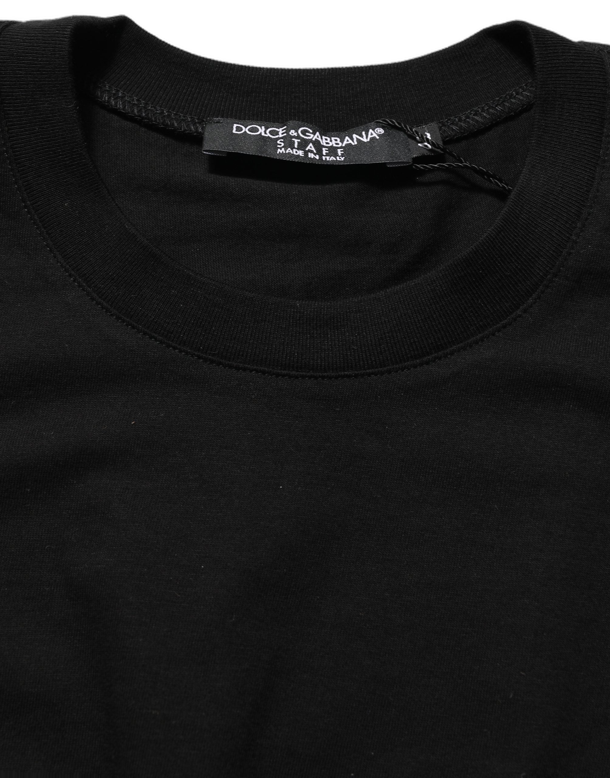 Dolce & Gabbana Black Long Sleeves Crew Neck Pullover Sweater Dolce & Gabbana