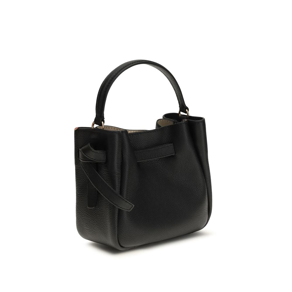 Tory Burch Black Calf Leather Bos Taurus Backet Bag Tory Burch