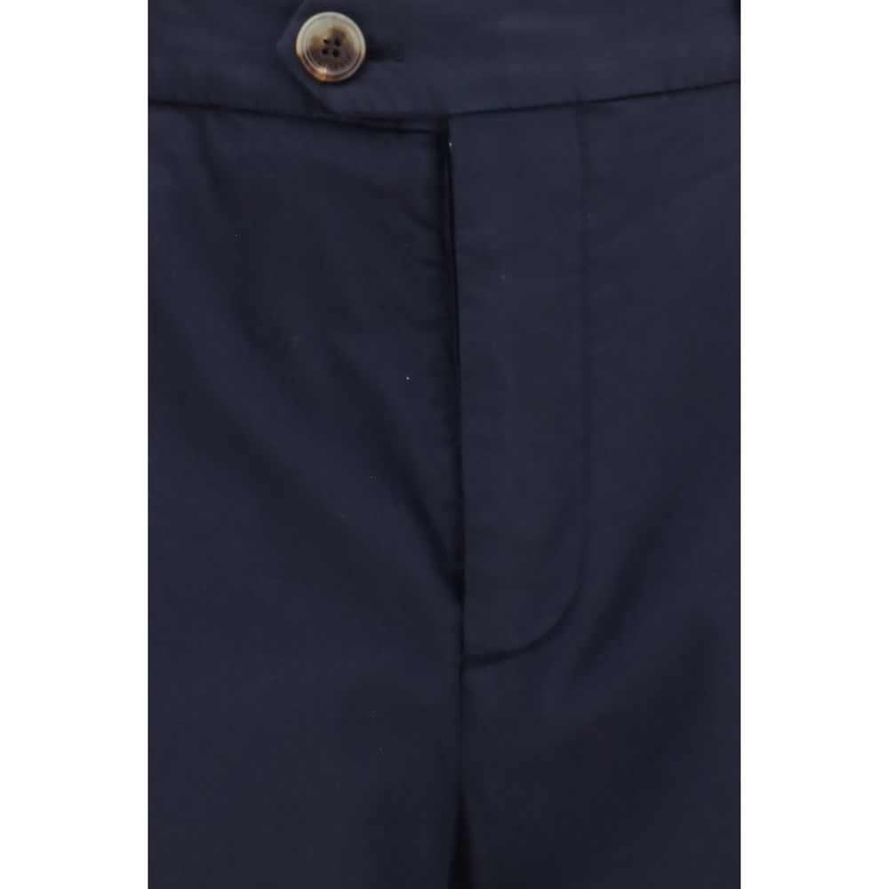 Brunello Cucinelli Black Cotton Chino Pants Brunello Cucinelli