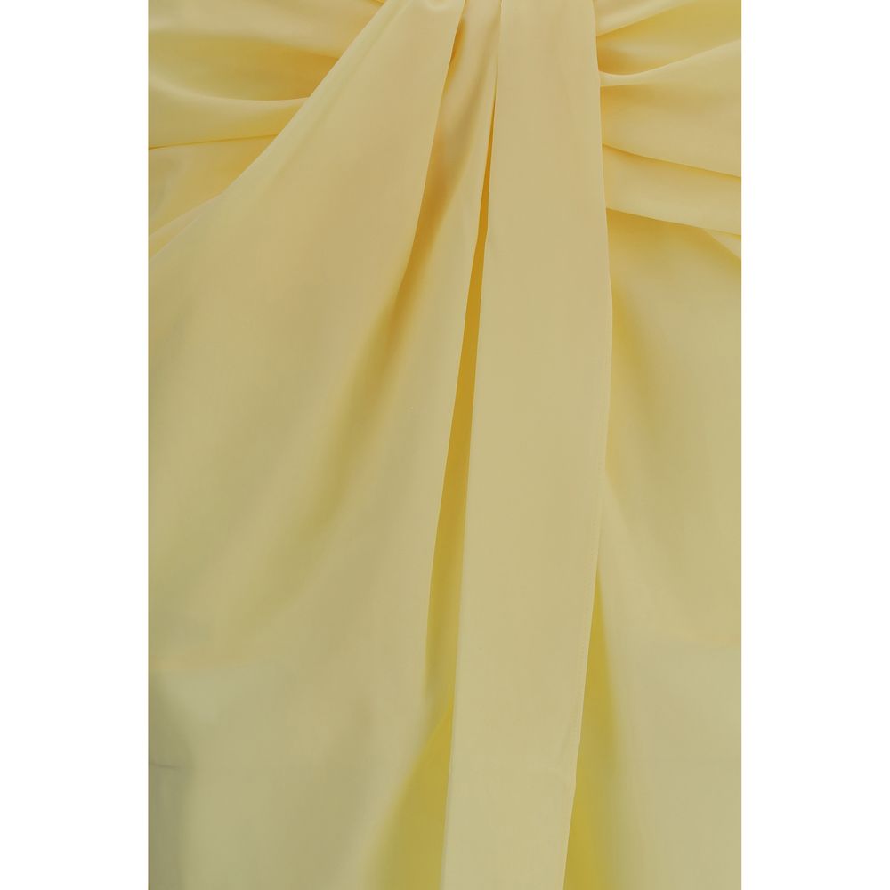 Jacquemus Bicolor Polyester Midi Skirt Jacquemus
