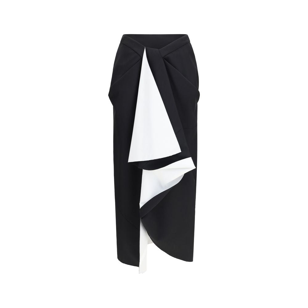 Givenchy Black Wool Oves Aries Midi Skirt Givenchy