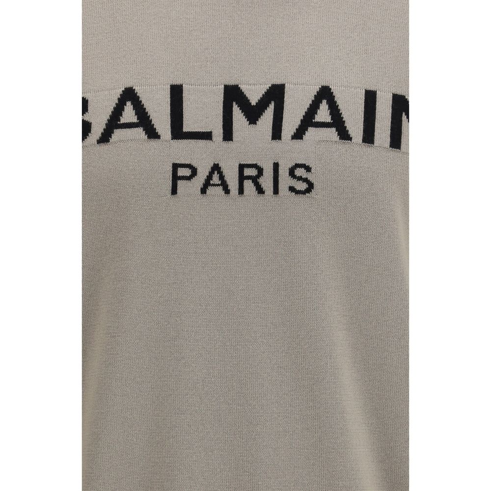 Balmain Bicolor Wool Oves Aries Sweatshirt Balmain