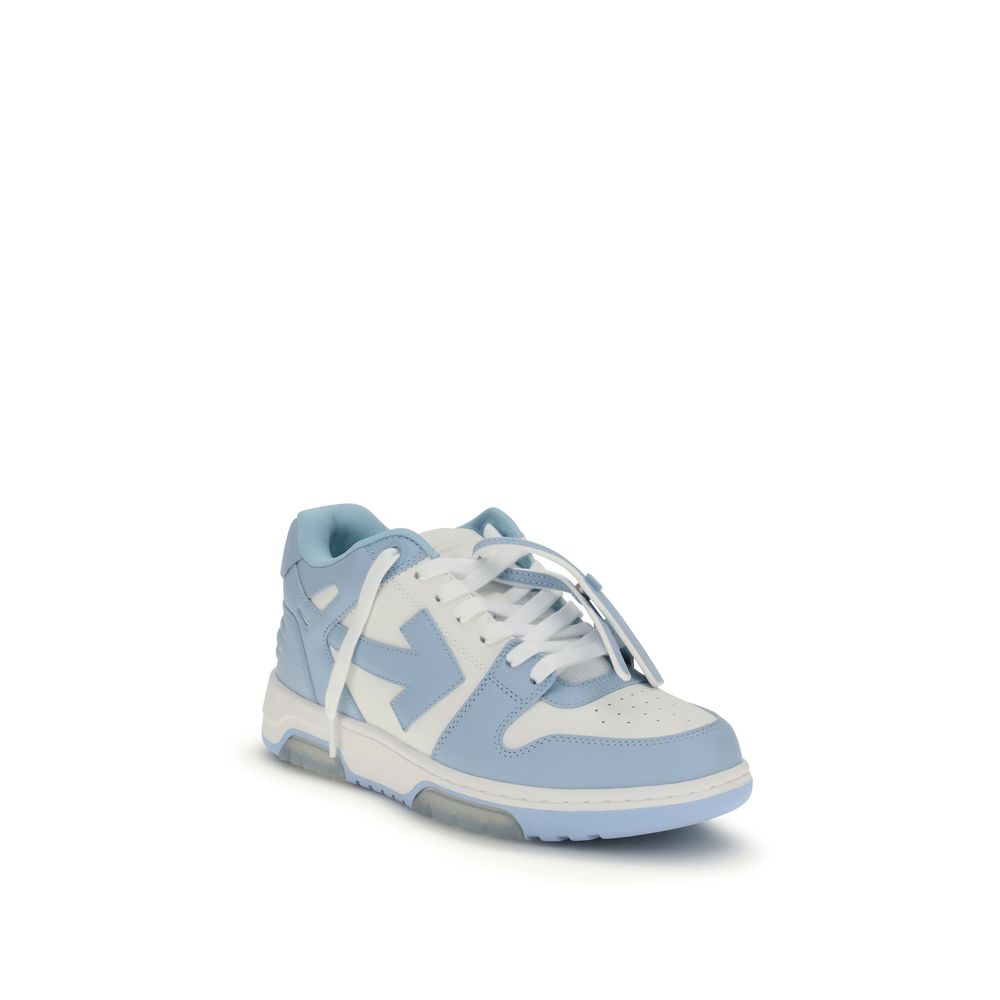 Off-White Blue Polyester Low Top Sneakers Off-White