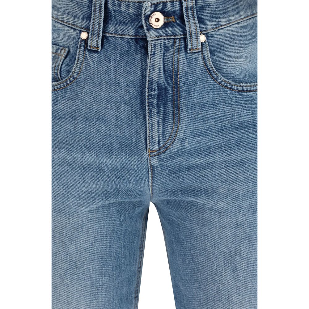 Brunello Cucinelli Blue Cotton Jeans Denim Brunello Cucinelli