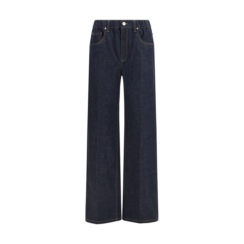 Brunello Cucinelli Blue Cotton Jeans Denim Brunello Cucinelli