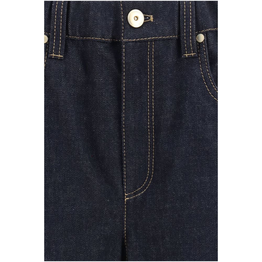 Brunello Cucinelli Blue Cotton Jeans Denim Brunello Cucinelli
