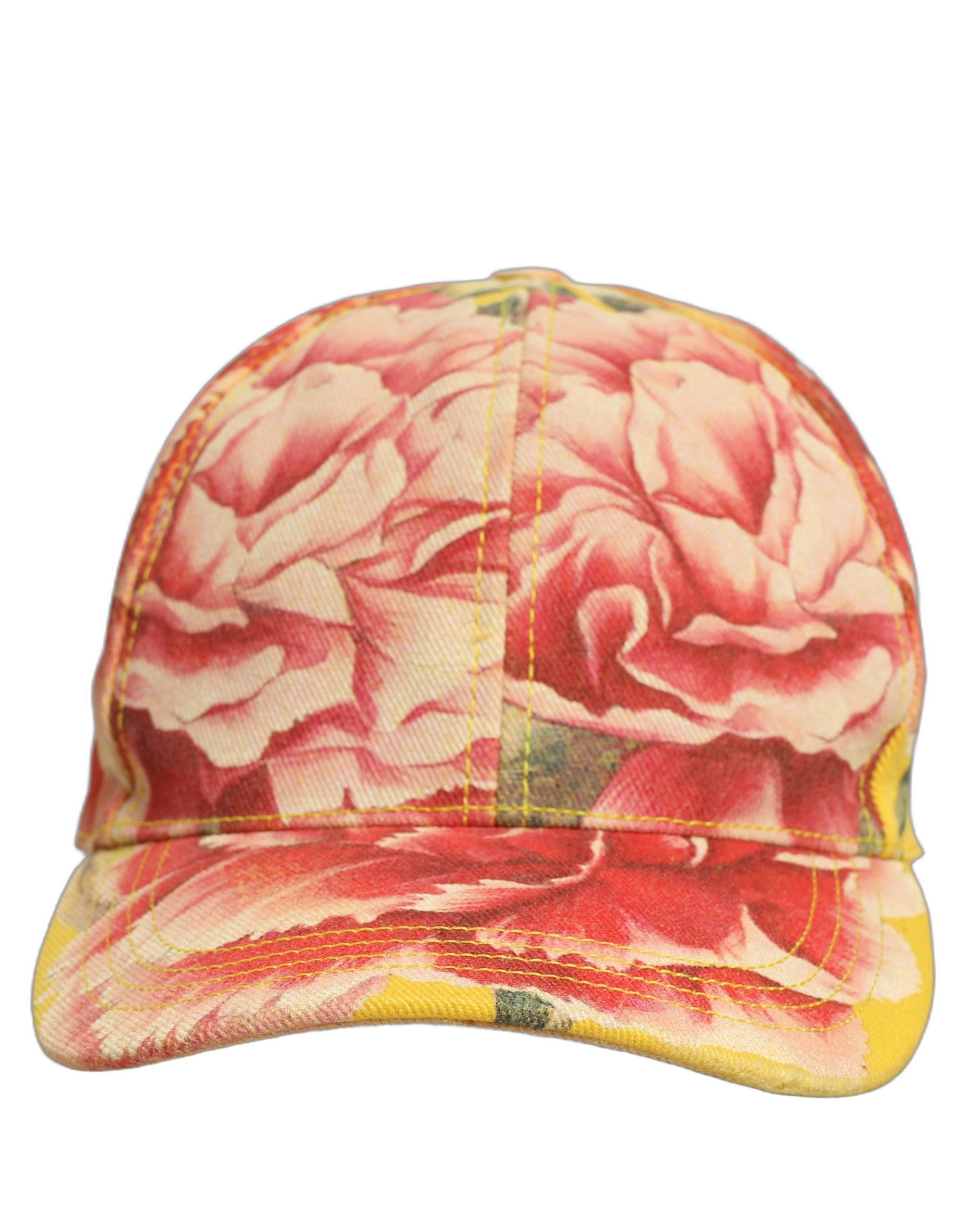 Dolce & Gabbana Men Multicolor Cotton Floral Baseball Capello Hat Dolce & Gabbana