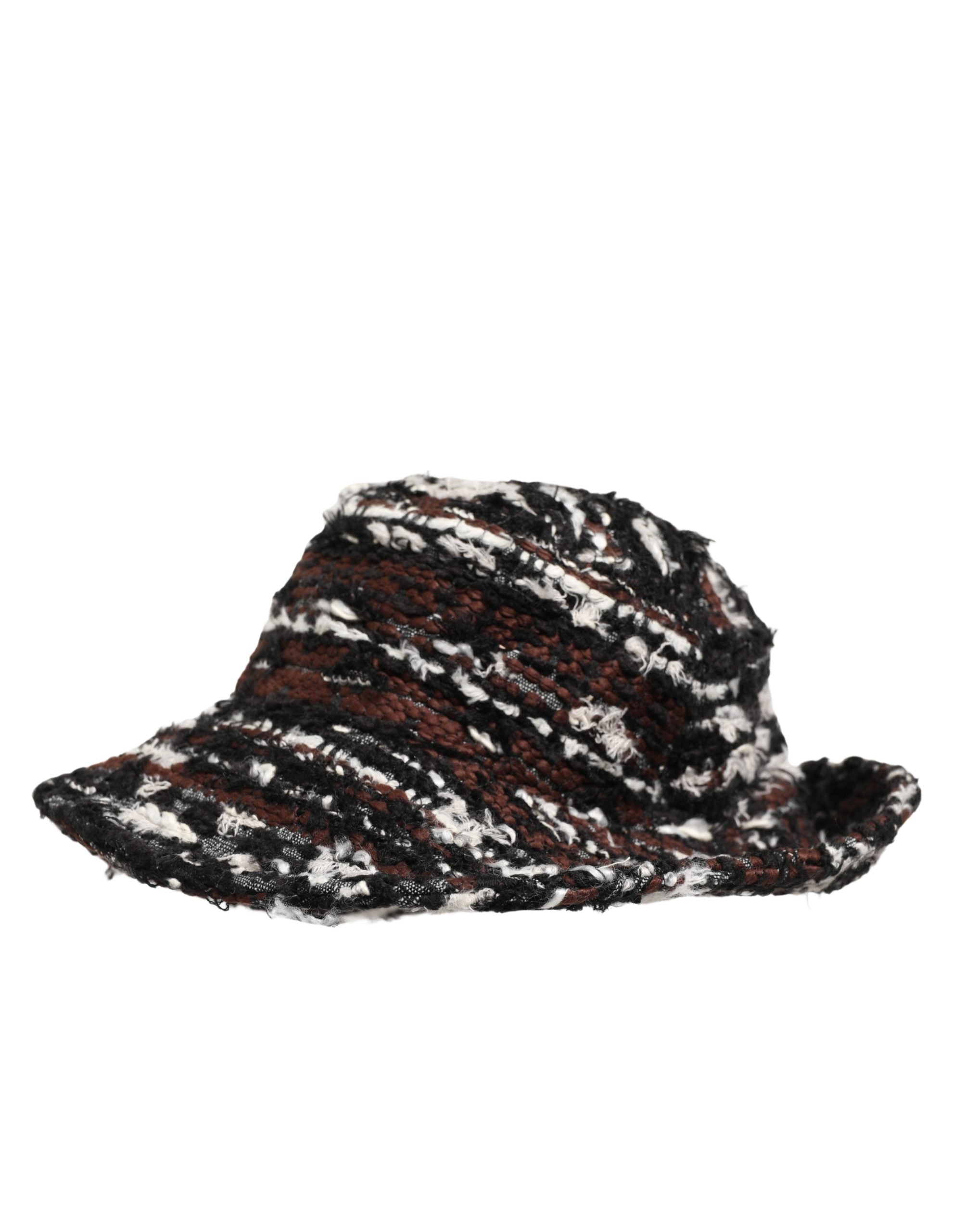Dolce & Gabbana Women Multicolor Acrylic Tweed Bucket Capello Hat Dolce & Gabbana