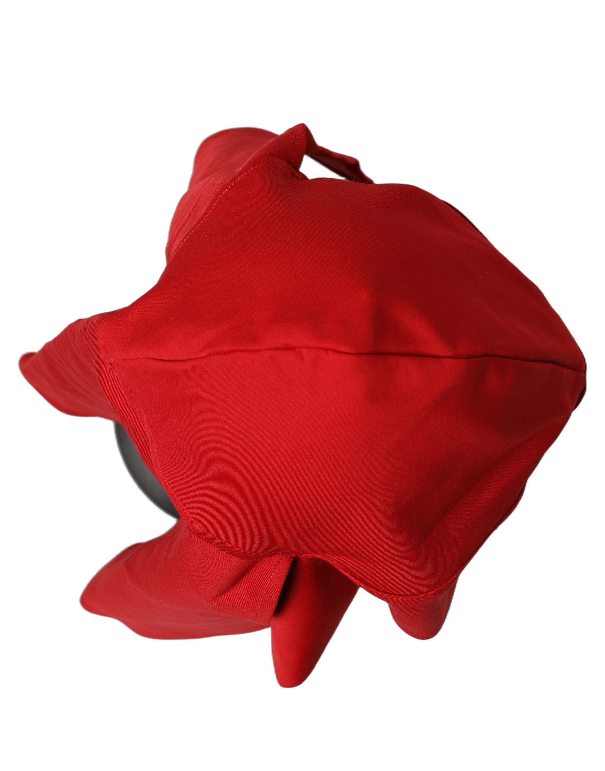 Dolce & Gabbana Women Red Polyester Whole Head Wrap Capello Hat Dolce & Gabbana