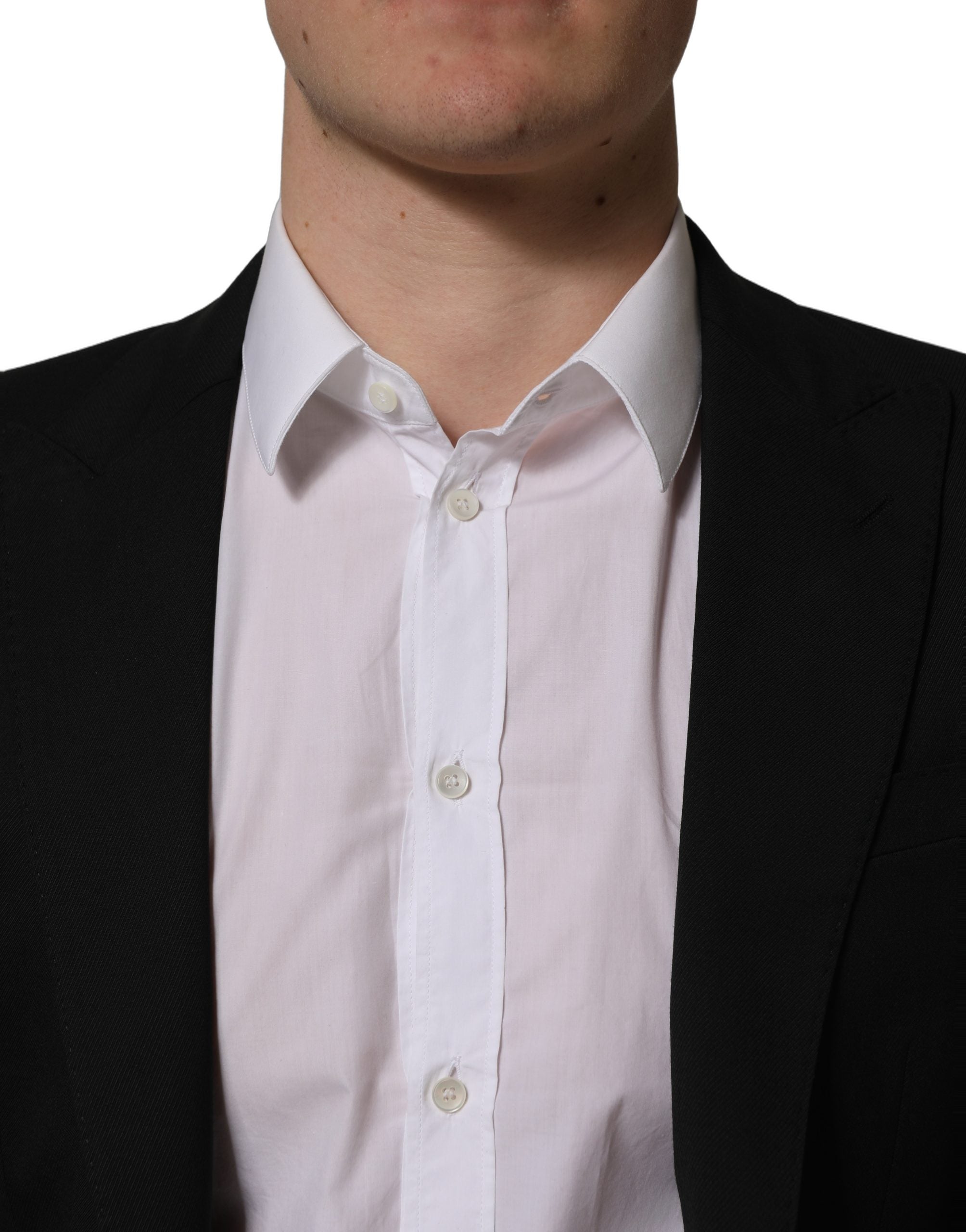 Dolce & Gabbana Black Polyester Single Breasted Blazer Jacket Dolce & Gabbana