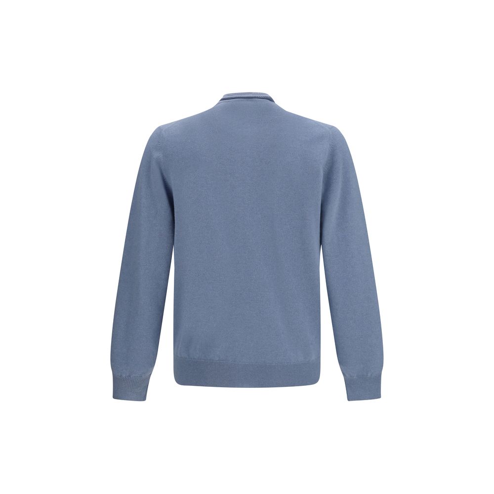Brunello Cucinelli Blue Cashmere Cardigan Brunello Cucinelli