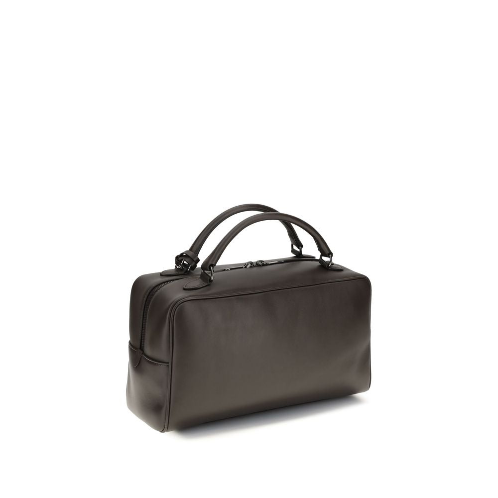 Brunello Cucinelli Brown Calf Leather Bos Taurus Handbag Brunello Cucinelli