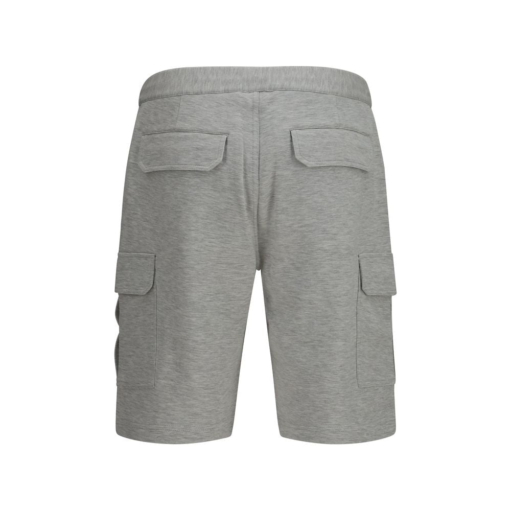 Brunello Cucinelli Gray Cotton Bermuda Shorts Brunello Cucinelli